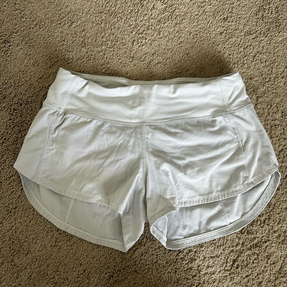 LULULEMON- white- speed ups- size 2- 2.5 inch